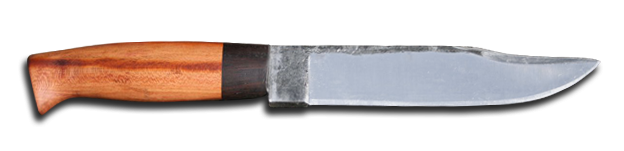 Jagdmesser mit Schmiedestruktur aus Messerschmiedekurs